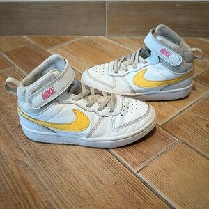 Nike Kids' Sneakers with Yellow and Pink Accents
